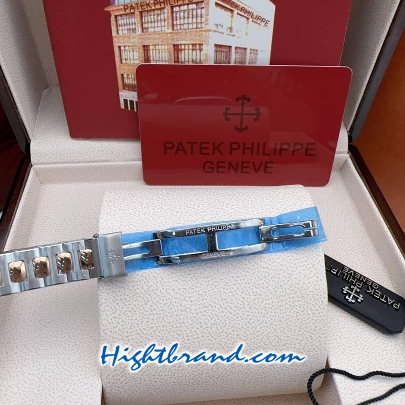 Patek Ladies Diamond 2K Black Dial 32mm Replica Watch 07