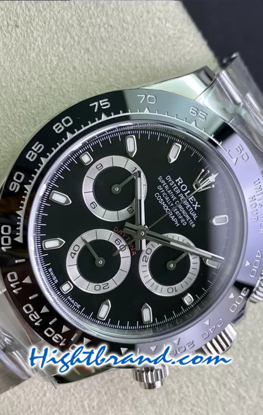 Rolex Daytona Ceramic Black Dial Swiss Clean Replica Watch 28