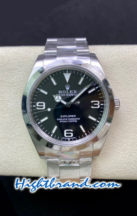 Rolex Explorer I Black Dial 36mm Swiss AR Replica Watch 03