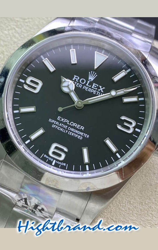 Rolex Explorer I Black Dial 36mm Swiss AR Replica Watch 03