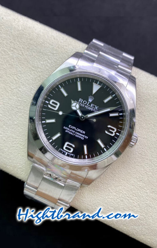 Rolex Explorer I Black Dial 36mm Swiss AR Replica Watch 03