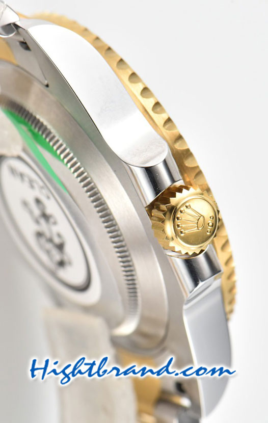 Rolex Submariner Two Tone Gold 3135 Blue Dial Swiss Clean Replica Watch 4