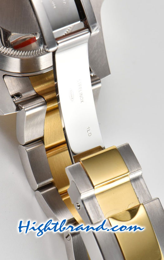 Rolex Submariner Two Tone Gold 3135 Blue Dial Swiss Clean Replica Watch 4