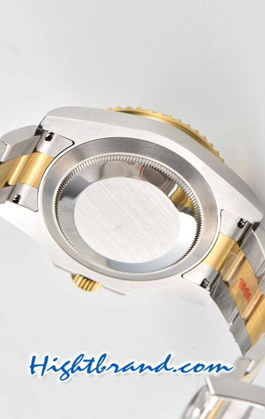 Rolex Submariner Two Tone Gold 3135 Blue Dial Swiss Clean Replica Watch 4