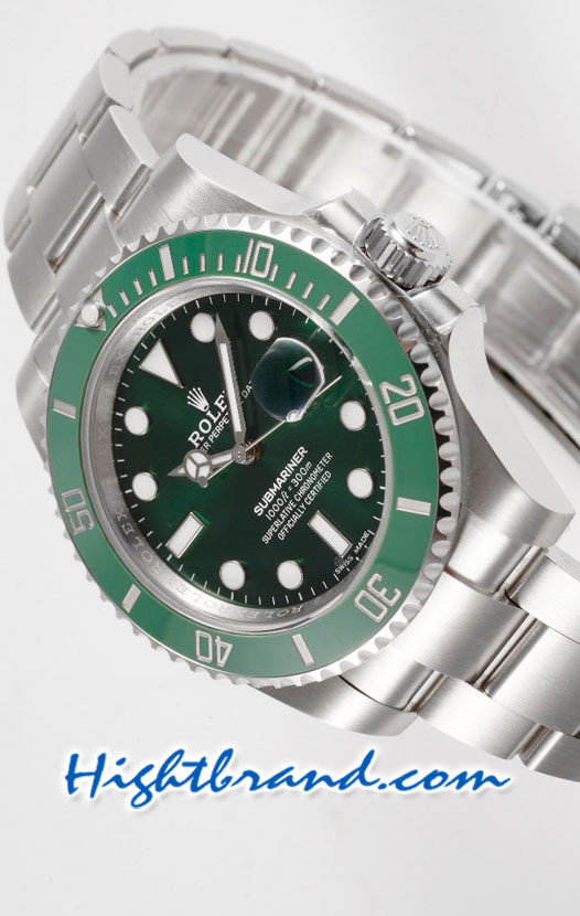 Rolex Submariner Ceramic Green Dial Hulk 41mm Swiss Model 3235 Noob Replica Watch 12