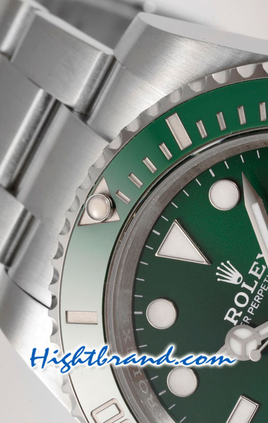 Rolex Submariner Ceramic Green Dial Hulk 41mm Swiss Model 3235 Noob Replica Watch 12
