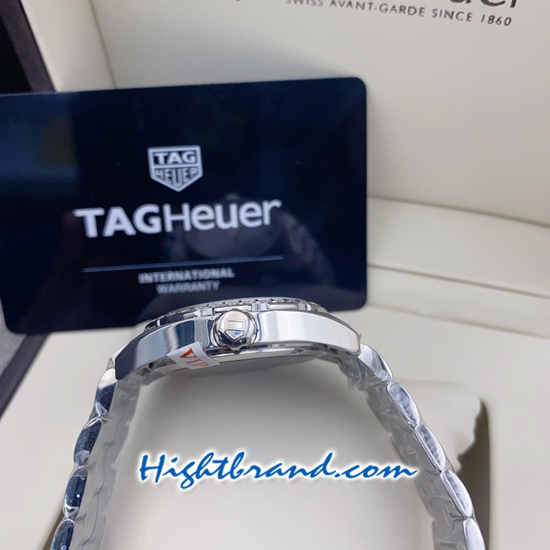 Tag Heuer Diamond Blue Dial Ladies 33mm Replica Watch 04