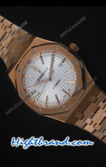 Audemars Piguet Royal Oak Rose Gold Ultimate Swiss Watch 18