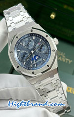 Audemars Piguet Royal Oak Perpetual Calendar 26574ST Blue Dial 41MM Swiss Replica Watch 04