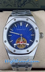 Audemars Piguet Tourbillon Blue Dial 42mm Replica Watch 03