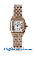 Cartier Panthere Diamond Rose Gold Casing Ladies 22MM Swiss BVF Replica Watch 01