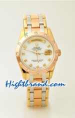 Rolex Replica Day Date Three Tone Watch 3