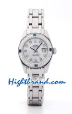 Rolex Replica Datejust Silver Ladies Sapphire 1<font color=red>หมดชั่วคราว</font>