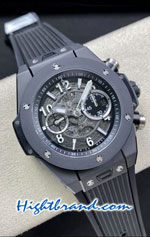 Hublot Big Bang Unico Black Ceramic Black Dial 44MM Swiss ZF Replica Watch 06