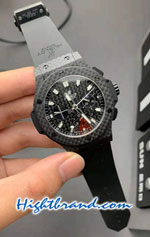 Hublot Black Fibre Carbon Dial 45MM Swiss HB Replica Watch 07