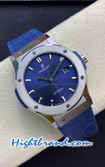 Hublot Classic Fusion Blue Dial 42MM Swiss JJ Replica Watch 04