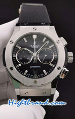 Hublot Classic Fusion Chronograph Black Dial 45MM Swiss Replica Watch 01