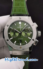 Hublot Classic Fusion Chronograph Green Dial 45MM Swiss Replica Watch 03
