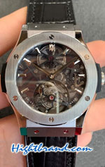 Hublot Classic Fusion Tourbillon Black Dial 45MM Swiss JB Replica Watch 03