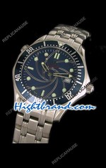 Omega Seamaster 007 Blue Dial Swiss Watch 13