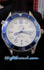 Omega Seamaster White Dial Rubble 42mm Replica Watch 10