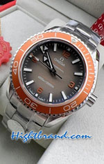 Omega Seamaster Grey Dial Orenge Border 44mm Replica Watch 02