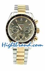 Omega Speedmaster Two Tone Replica Watch 01