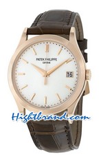 Patek Philippe Calatrava Gold Swiss Replica Watch 16<font color=red>หมดชั่วคราว</font>