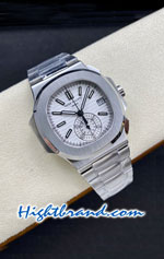 Patek Philippe Nautilus 5980/1A-019 White Dial Swiss PPF Replica Watch 01