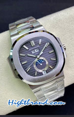 Patek Philippe Nautilus Moon 5726/1A-001 Black Dial Swiss PPF Replica Watch 01