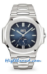 Patek Philippe Nautilus Moon 5726 New Blue Swiss GR V3 Replica Waches 30