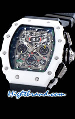 Richard Mille RM011-03 One Piece Black Forged Ceramic Case Swiss Replica Watch 04<font color=red>หมดชั่วคราว</font>