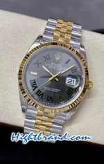 Rolex Datejust 36mm Two Tone Wimbledon Jubilee VSF Swiss AAA Watch 08