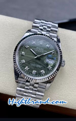 Rolex Datejust 36mm Green Palm Motif Dial 3235 VSF Swiss AAA Watch 01