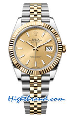 Rolex Datejust 41mm Two Tone Gold Dial Jubilee VSF Swiss AAA Watch 03