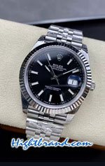 Rolex Datejust 41mm Black Dial Jubilee VSF Swiss AAA Watch 02