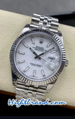 Rolex Datejust 41mm White Dial Jubilee VSF Swiss AAA Watch 03