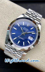 Rolex Datejust 41mm Blue Dial Jubilee Smooth-Edges VSF Swiss AAA Watch 04
