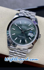 Rolex Datejust 41mm Green Dial Jubilee Smooth-Edges VSF Swiss AAA Watch 06