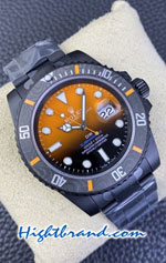 Rolex Submariner DiW Gradyan Turuncu DLC Coating Carbon Bezel Orange 40mm Swiss VSF Replica Watch 03