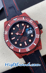Rolex Submariner DiW Red Carbon Fiber Edition 40mm Swiss 3135 VSF Replica Watch 05
