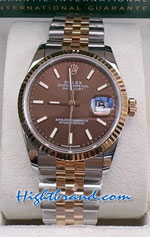Rolex Datejust Brown Dial Jubilee 36mm Replica Watch 03