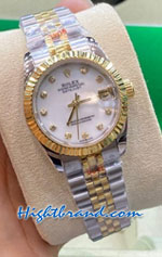 Rolex DateJust 2K Pearl White Dial Jubilee 31mm Replica Watch 05