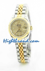 Rolex DateJust Two Tone Ladies - 34