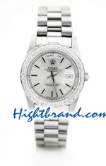 Rolex Replica Day Date Silver 20