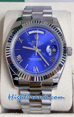 Rolex Day Date II Dark Blue Dial 41mm Replica Watch 04