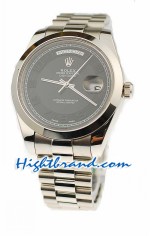 Rolex AAA Day Date Silver Swiss Replica Watch 15
