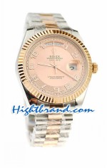 Rolex Replica Day Date Two Tone Swiss Watch 10