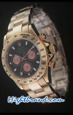 Rolex Replica Daytona Pink Gold Swiss Watch 16