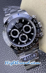 Rolex Daytona Ceramic Black Dial Swiss Clean V2 Replica Watch 04